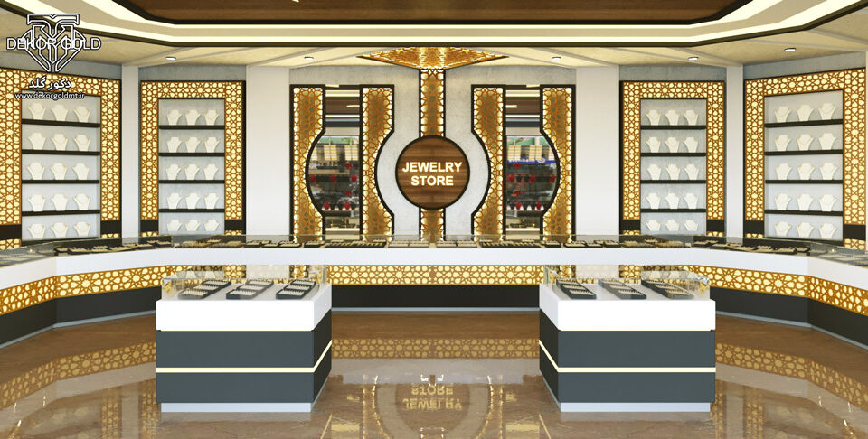 Interior design of gold shop